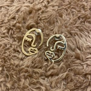 Abstract Face Earrings